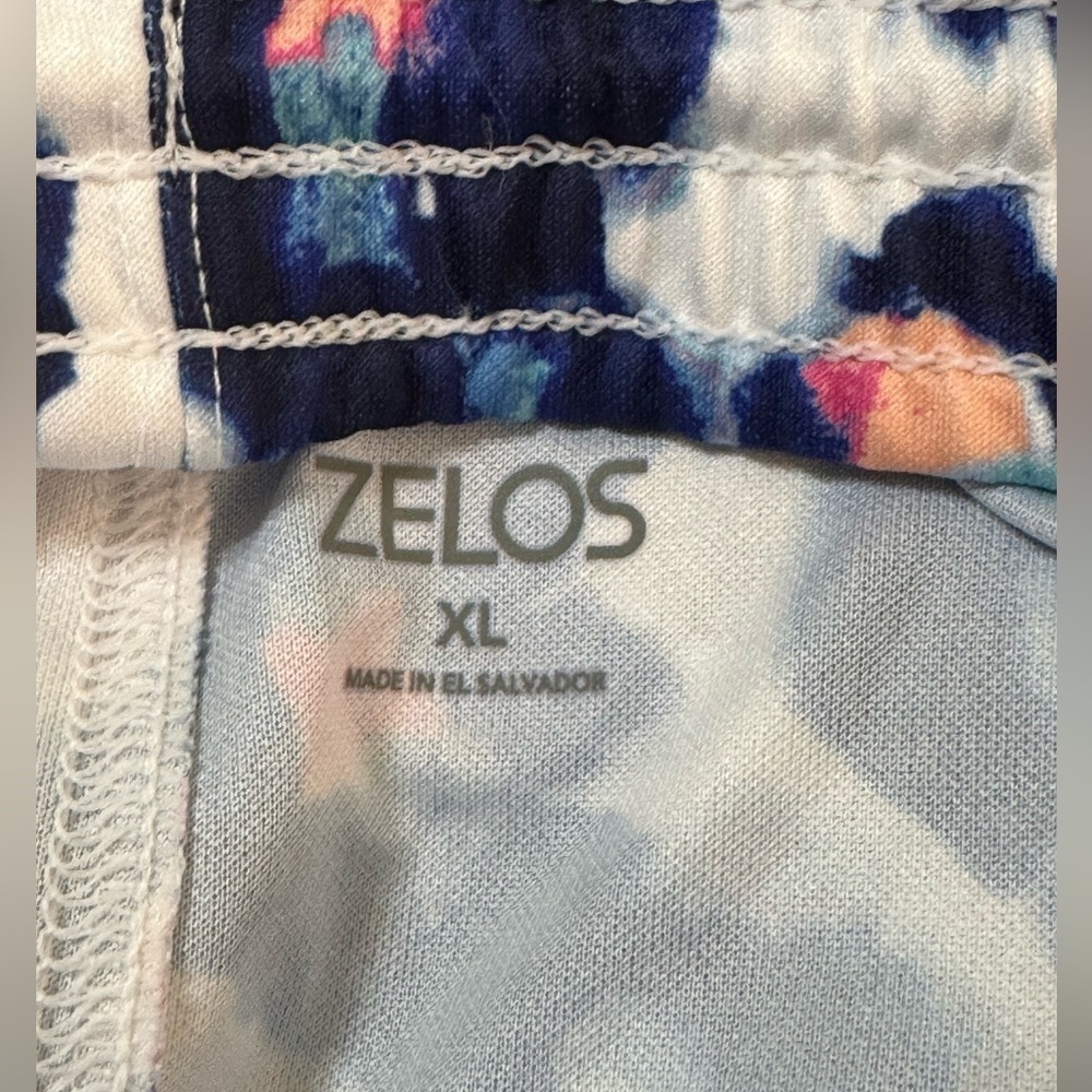 Zelos Blue Leopard Animal Print Athletic Leisure Shorts Women Size XL - Picture 2 of 10